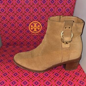Tory Burch Tan Marsden 50 MM Bootie